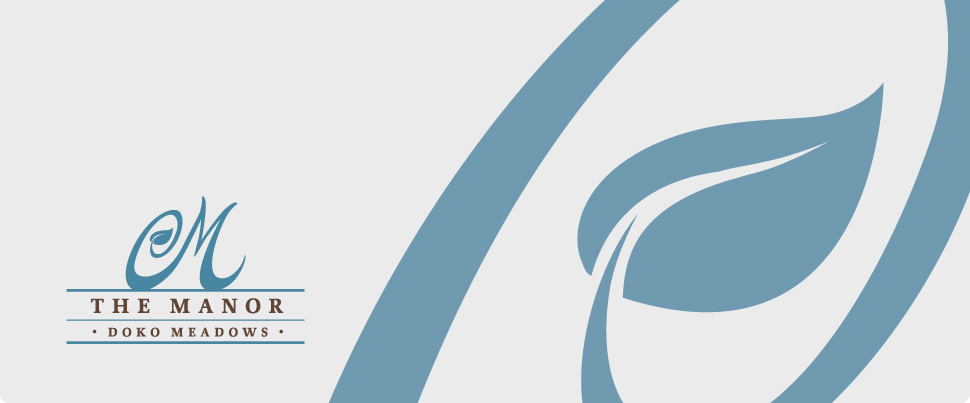 manor - branding and event collateral